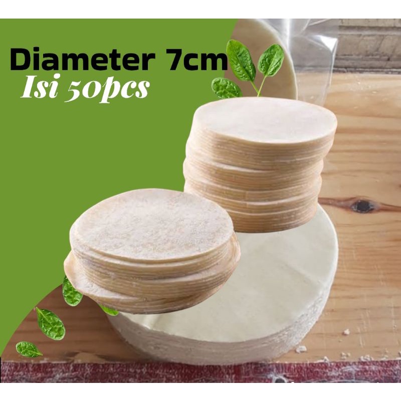 

Kulit Dimsum uk.7cm isi 50 lembar (BULAT)