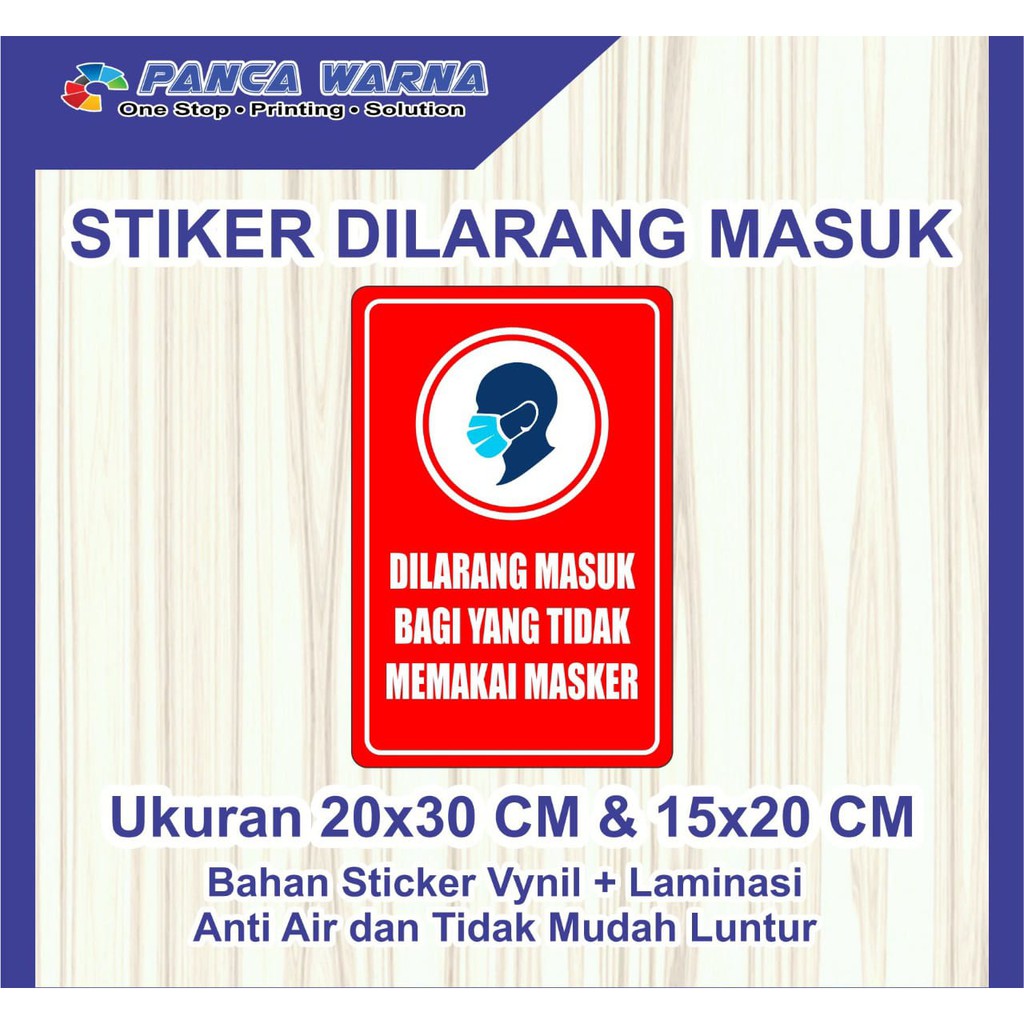 

Stiker Dilarang Masuk / Sticker Petunjuk / Sticker Sign Print