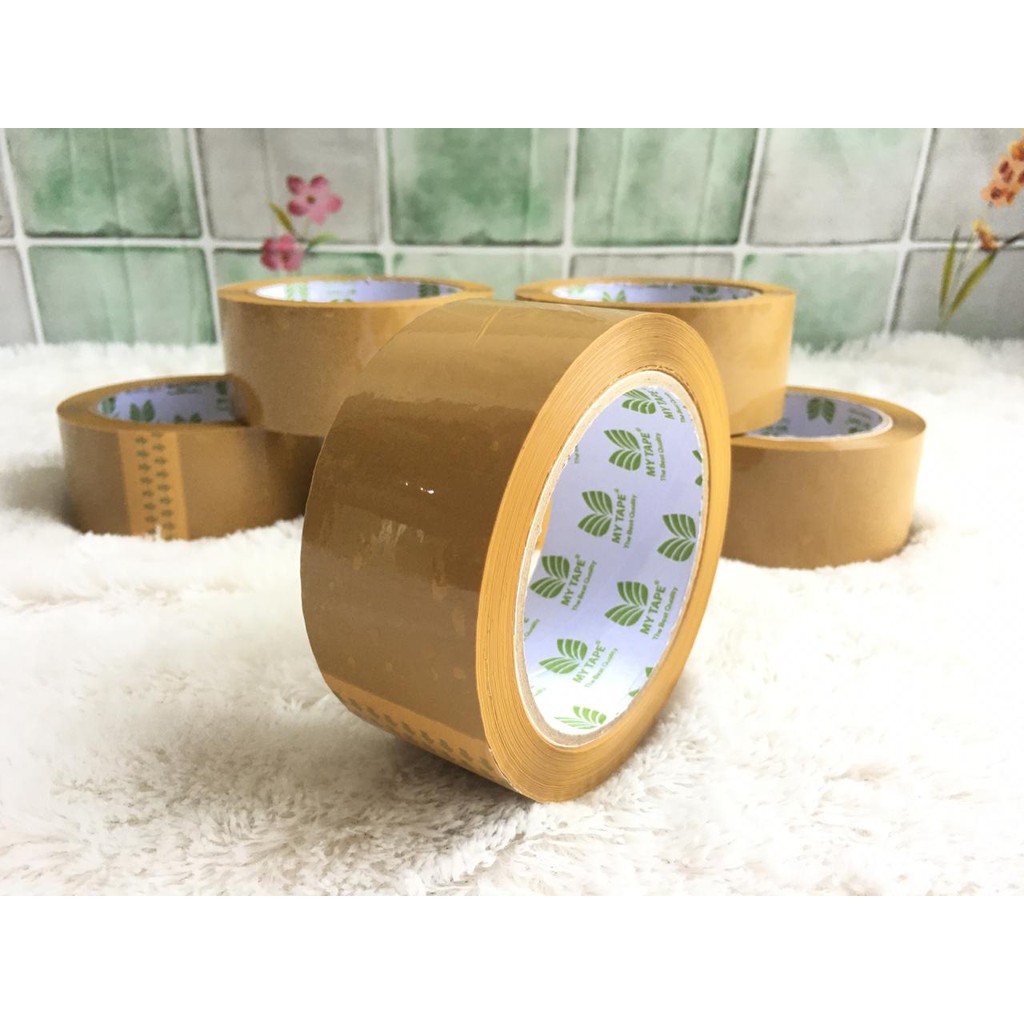 

(Karton Dus) Lakban Bening Coklat 2" inch 45 MM 100 yard FULL MY TAPE [SAA]