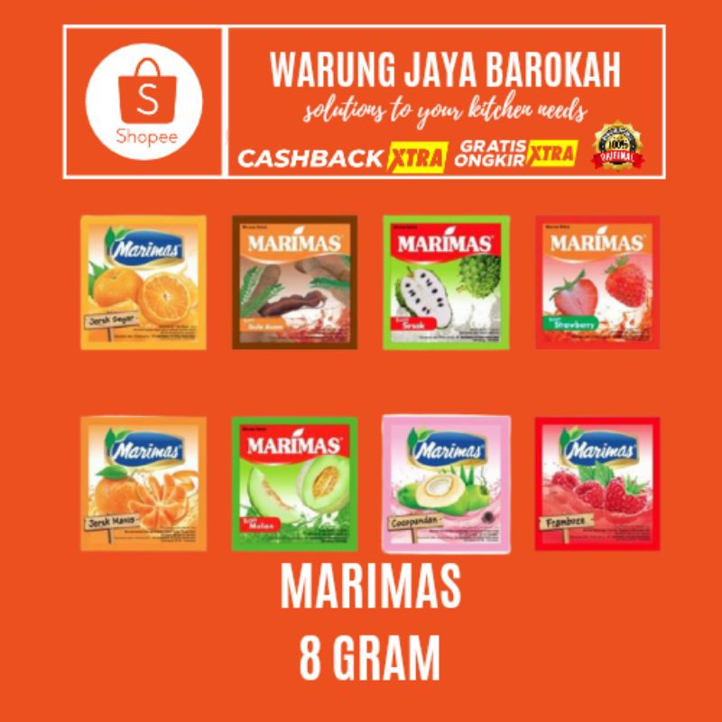 

1 RENCENG/MARIMAS/MINUMAN/SEGAR/JAJANAN/MURAH/GROSIR/HEMAT/8 GRAM/RASA/BANYAK