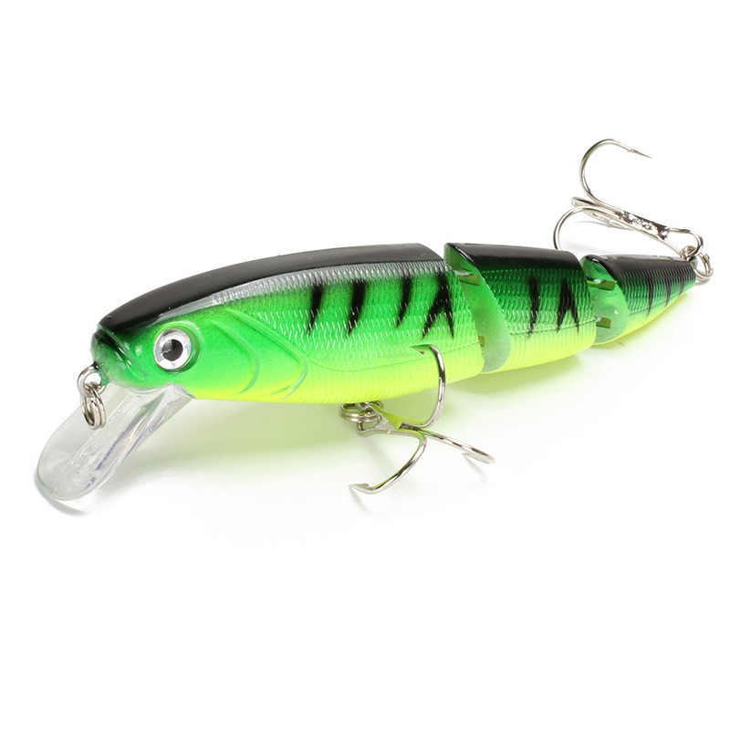 Shengyao 1Pcs Jointed Minnow Umpan Pancing 11.5cm/15.4g Swimbait Fishing Lure Ikan Bass Kail Tackle