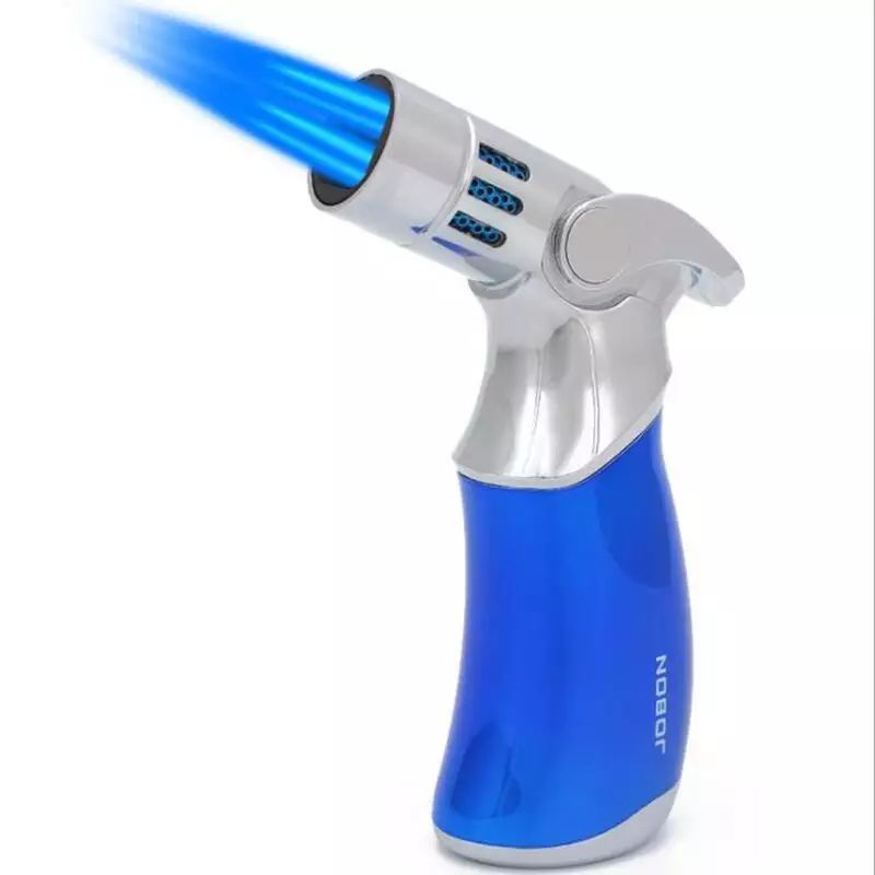 JOBON 4 Jet Flame Turbo Lighter Blue Fire Spray Gun Powerful/Korek Api Biru Gas Isi Ulang Keren