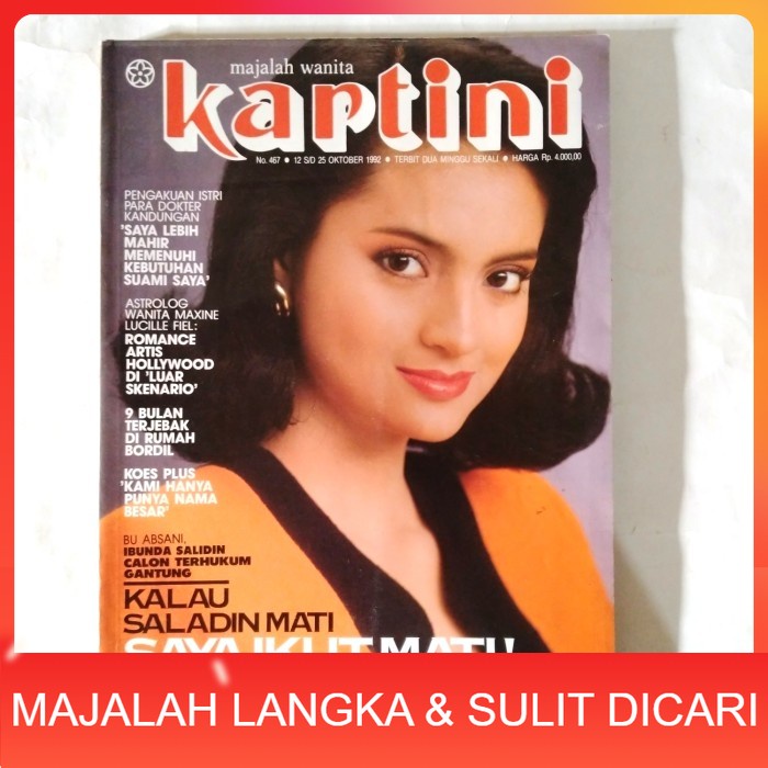 Majalah KARTINI No.467 Okt 1992 Cover TERRY LUANA Langka