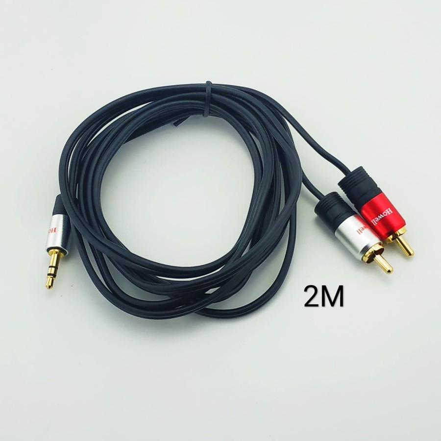 Howell Kabel Audio Aux 3.5mm to 2RCA 2M