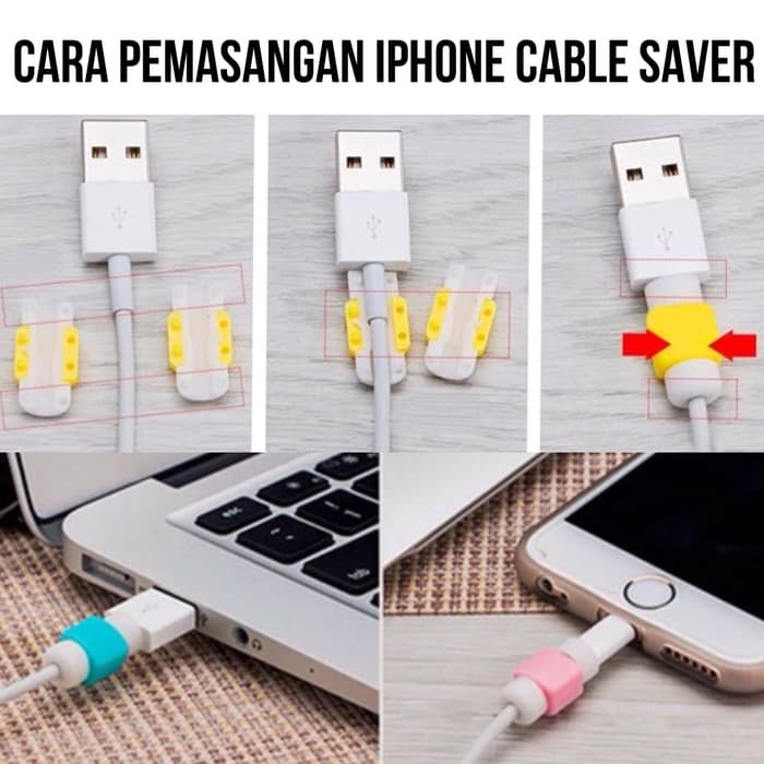 Cable Protector Pelindung Kabel Charger HP Aneka Warna