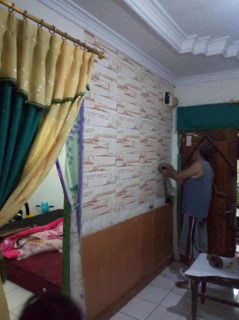 Wallpaper Dinding Sticker 45 Cm X 10 M Karakter Polkadot Shabby 3d Barca