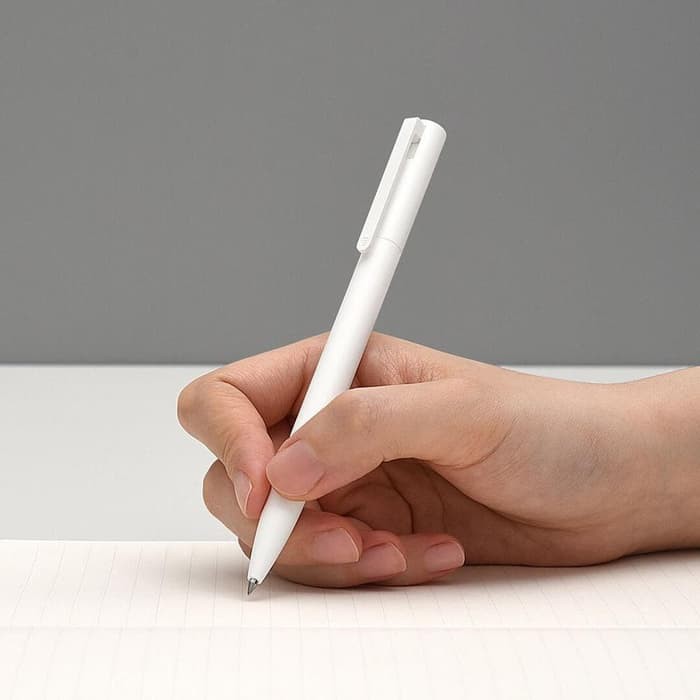 

READY 2019 NEWEST 10PCS XIAOMI MI 0.5MM GEL PEN NO CAP WRITING BLACK INK PEN