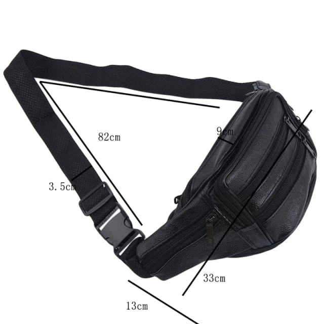 Tas Pria Tas Selempang Cowok Kulit Distro Waistbag Pria Cowok Keren Tas Slempang a2