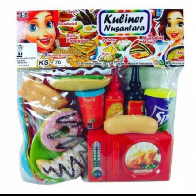 Mainan donat junk food KS 76 masakan