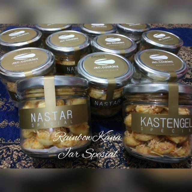 J c cookies jnc kue  kering  toples  kaca jar spesial Nastar 