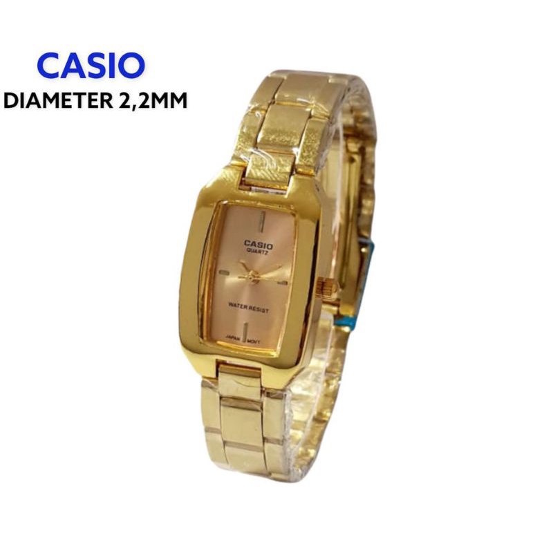 JAM TANGAN WANITA CASIO RANTAI DIAMETER 22mm || JAM TANGAN FASHION WANITA MURAH
