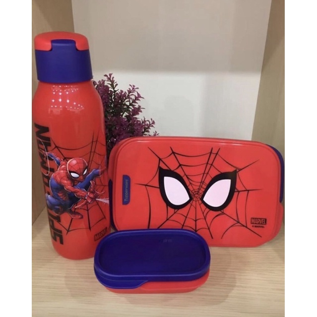 Tupperware kotak bekal marvel spiderman set