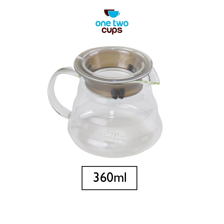 One Two Cups Coffee Maker Pot V60 Drip Kettle Teko Kopi Barista 360ml