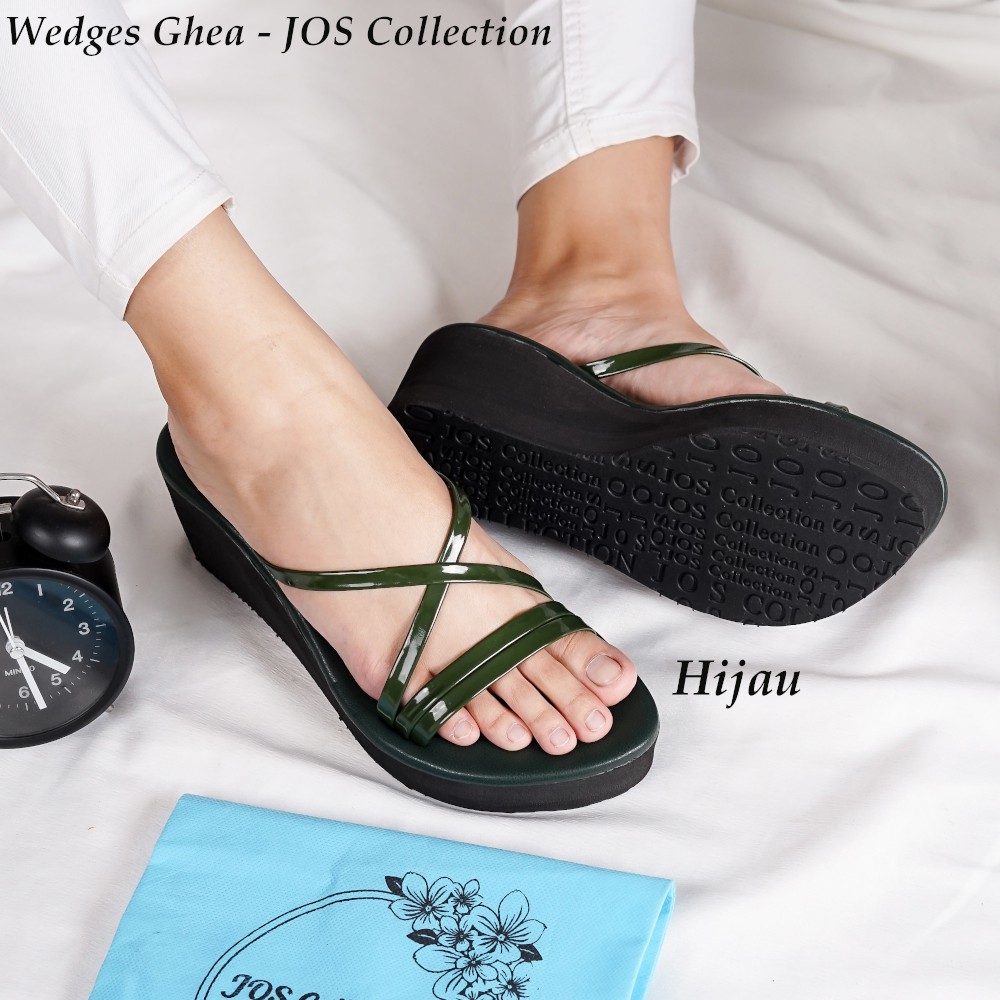 Sandal Wedges Wanita Hak Tinggi 7 cm - Ghea by JOS Collection