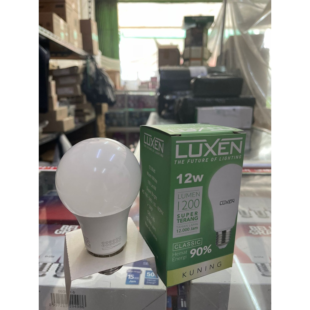 Luxen Lampu Led Bulb 12w Classic Lampu Bohlam 12 Watt 12Watt 12 W