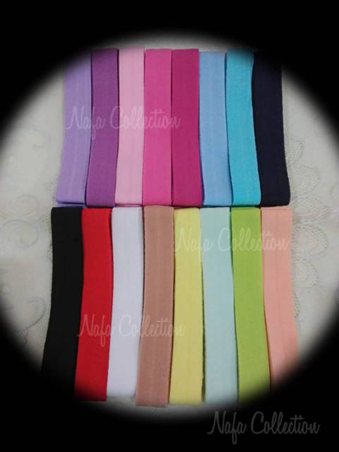 Karet foe matte 1,5 cm ecer untuk bandana bayi , konektor masker