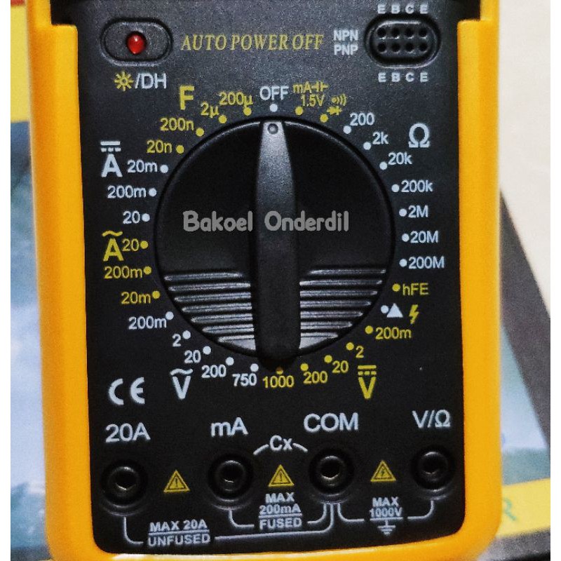 DIGITAL MULTIMETER DT9205A