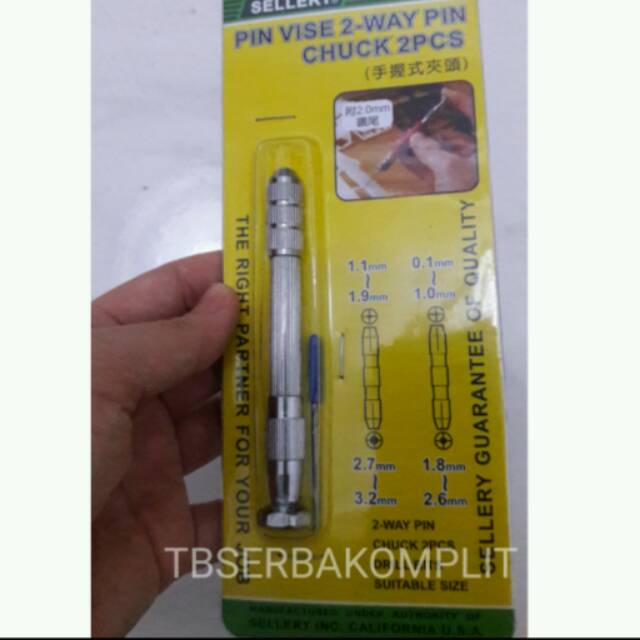 Gagang Rojok Spuyer Pegangan Rujuk Pin Vise 2 way pin Chuck Micro Drill mini Penjepit Microbox