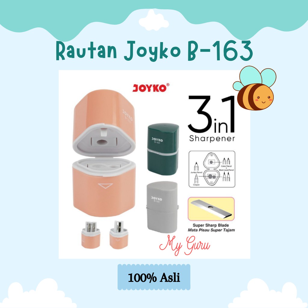 

[PCS] RAUTAN / SERUTAN / SHARPENERJOYKO B-163 3 IN 1