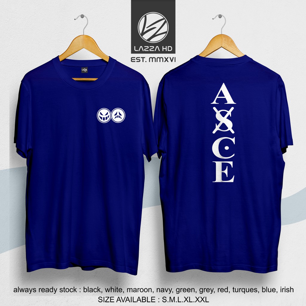 MURAH!!! Kaos / Baju / Tshirt Distro ANIME ONE PIECE SHIROHIGE ACE SIMPLE Terlaris