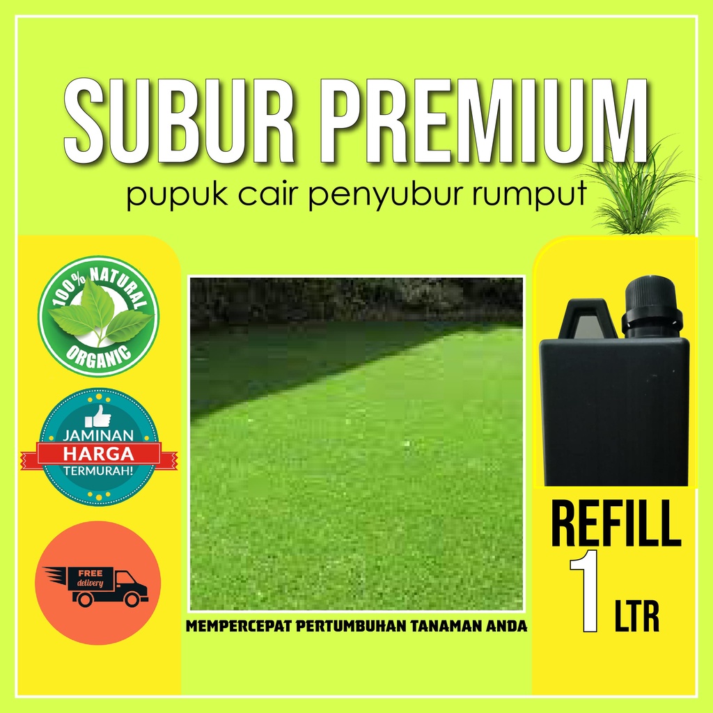CAIRAN PENYUBUR RUMPUT 1 LITER SUBUR Obat Pupuk Cair Perangsang Vitamin Booster Rumput Gajah Mini Pr