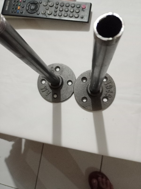 Eelic Pbd-3/4ix1.2mm Pipa Besi Hitam Drat Bulat Polos 3/4x1.2mm Panjang 20 Cm Untuk Diy Mesin-mesin