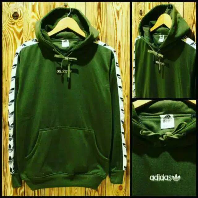 Sweater hoodie adidas TNT hijau botol/army