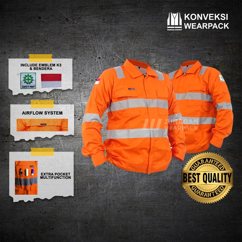 Wearpack Safety Atasan Warna Orange