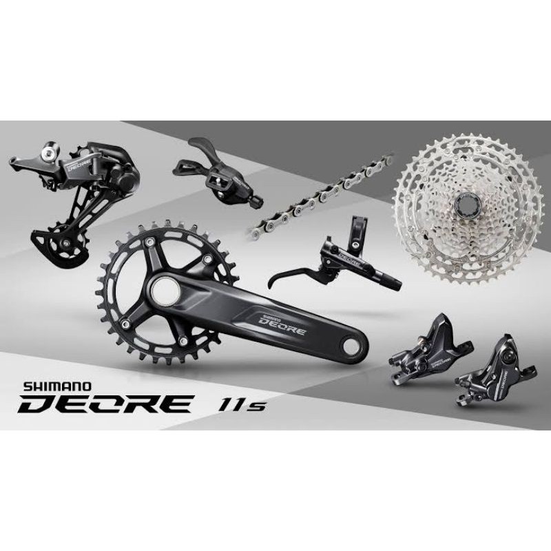 Grupset Deore 11 speed m5100 lengkap