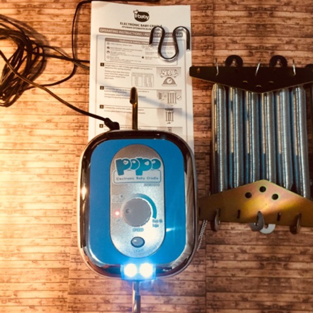 MAKASSAR! HARGA PROMO! Ayunan Elektrik/Listrik Bayi POPO Pakai Lampu LED Buatan Malaysia