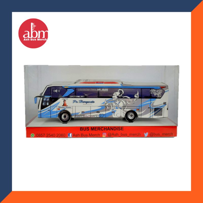 Miniatur Bus / Miniatur Bis Papercraft PO Haryanto Sunbreaker