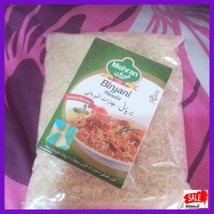 

Rasbeputih- Beras Basmati Dengan Bumbu Mahran Bryani Asli Dari Sudia -Aslii.