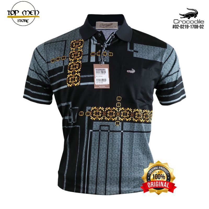 Kaos Kerah Polo Men Original 3 Pilihan Warna Pria  Crocodile Diamond / Platinum Katun HALUS 1708