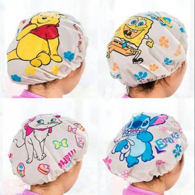 SHOWER CAP KARAKTER PENUTUP RAMBUT