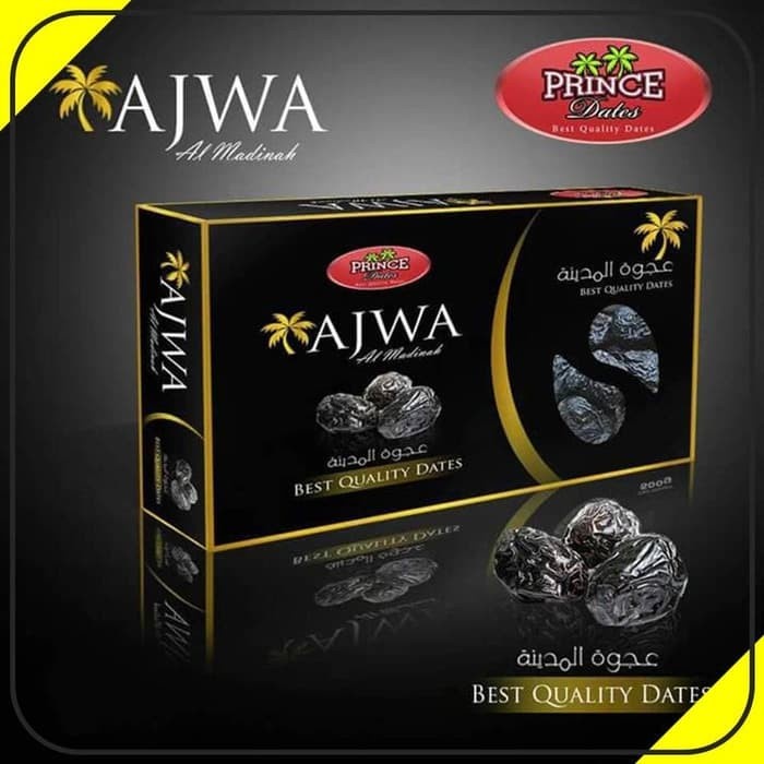 

Prince Dates Kurma Nabi Ajwa Original / Kurma Madinah kurma 500gr