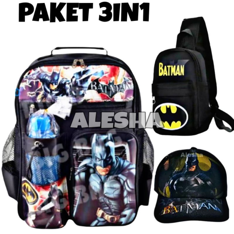 0TAS SEKOLAH/KAPTENERIKA/TAS ANAK/RANSEL ANAK/RANSEL FREE FIRE TAS ANAK LAKI LAKI RANSEL SEKOLAH TAS RANSEL BATMEN