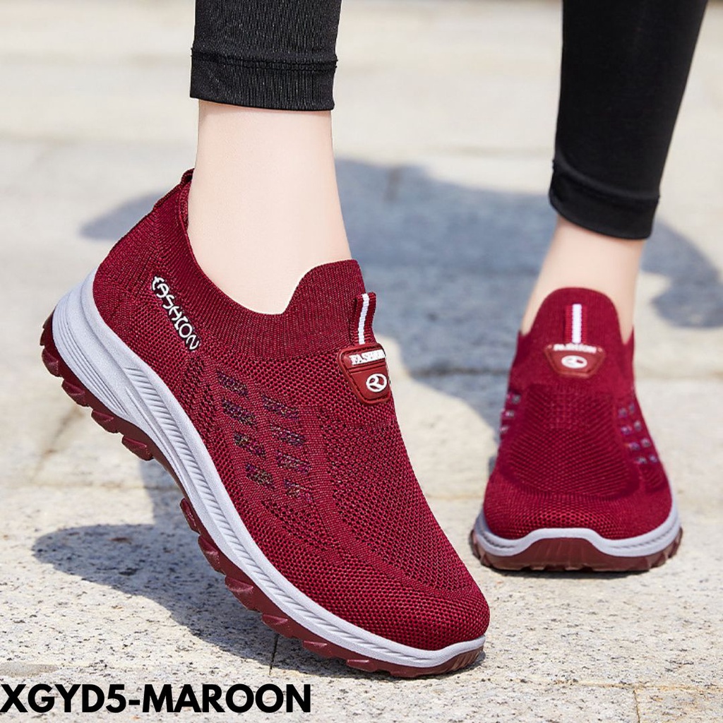 SEPATU WANITA SNEAKERS TREND BOOMING KECE BANGET BAHAN FLYKNIT IMPORT GYD5