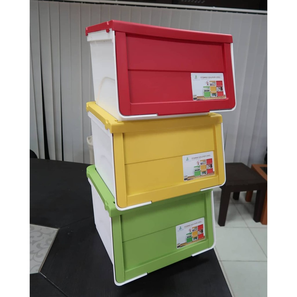 CUCI GUDANG Olymplast OSS Storage Solution Container Box Plastik Kotak Penyimpanan Dengan Tutup Dapur