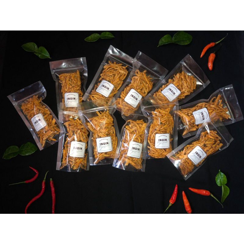 

Basreng pedas bumbu basah daun jeruk Terenak 100 gram