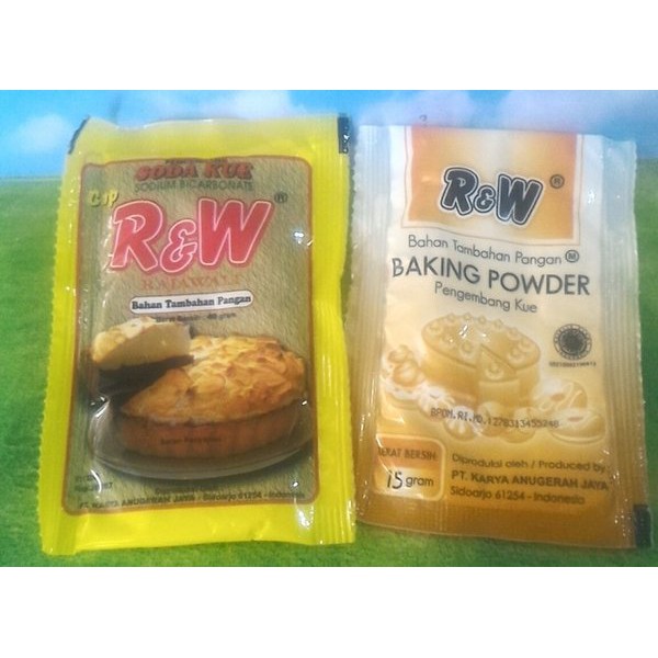 

BAKING POWDER DAN SODA KUE MERK RW. Kemasan Sachet dan Tube