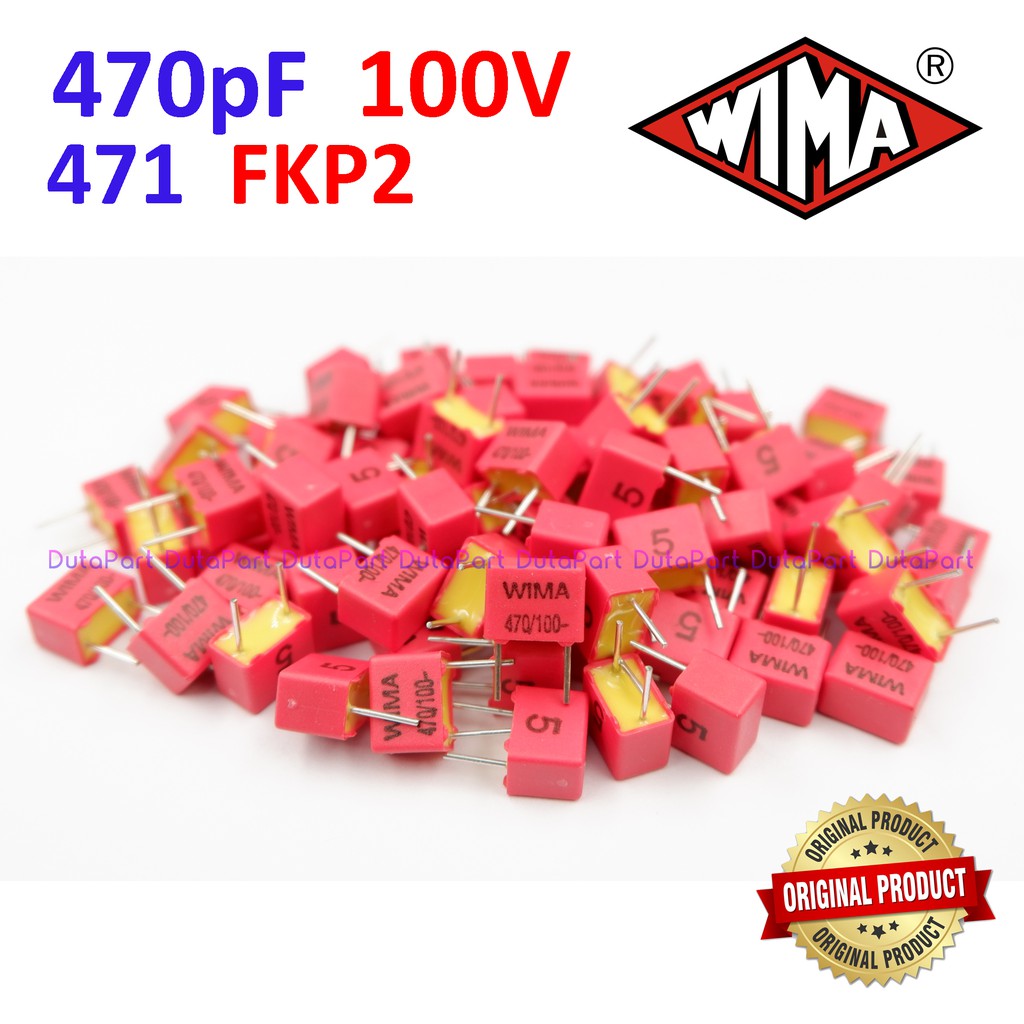 100V 470pF 471 FKP2 FKP 2 WIMA Film Capacitor Made In Germany