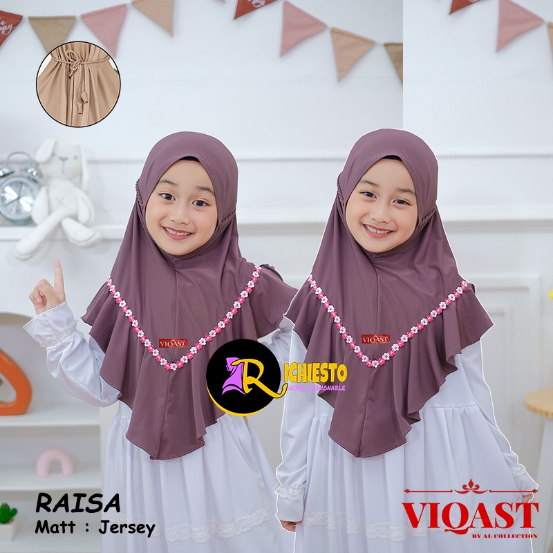 Jilbab Anak Bergo Ropel Flowsi RAISA Tali Kepang Ulir 4-8 Tahun Original / Kerudung Anak Perempuan/ Hijab Anak Perempuan Tali Kepang / jilbab anak perempuan hijab instan ori husna Terlaris / Hijab Anak Pet ROPEL FLOWSI Husna Kids