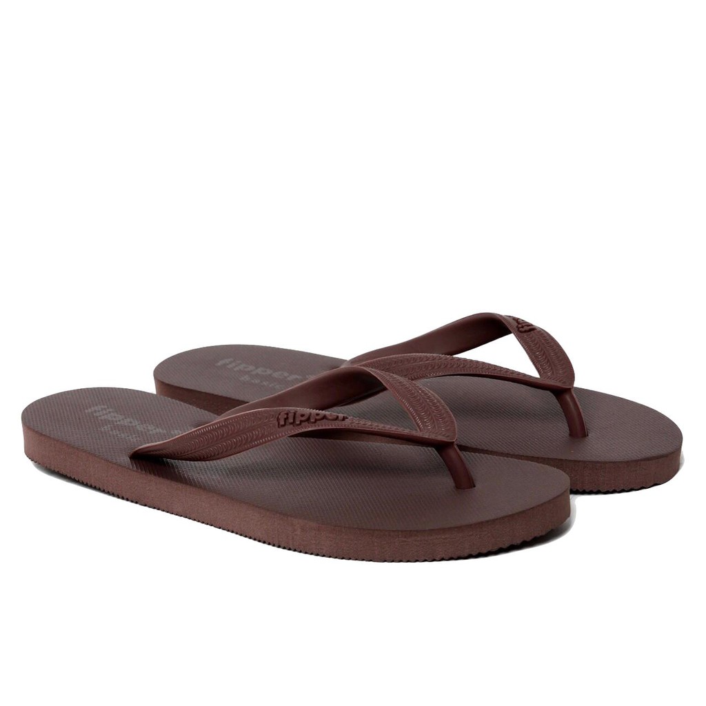 CUCI GUDANG Sandal Fipper Basic / Sendal Jepit / Sendal Pantai in Maroon