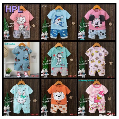 KUBAO JIJIbeiEr piyama anak cewek perempuan import katun HPL 2