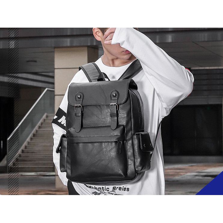 Backpack Tas Ransel Punggung Kulit Laptop