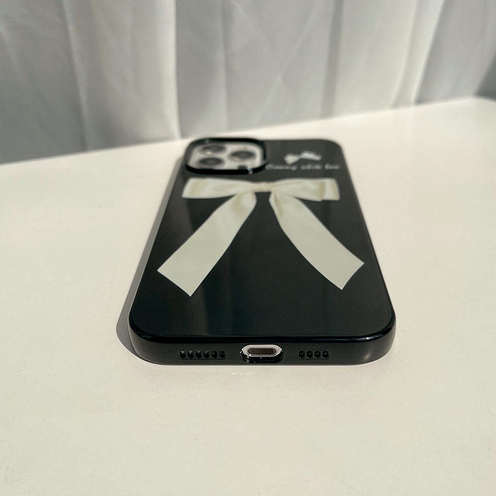 Soft Case Silikon Glossy Warna Hitam Anti Kotor Shockproof Cover Proteksi Kamera Iphone