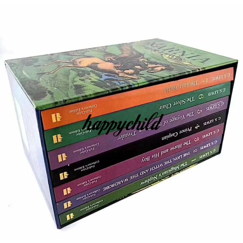 7 books the chronicles of Narnia by C.S.Lewis/color page/buku import/buku anak/happychild