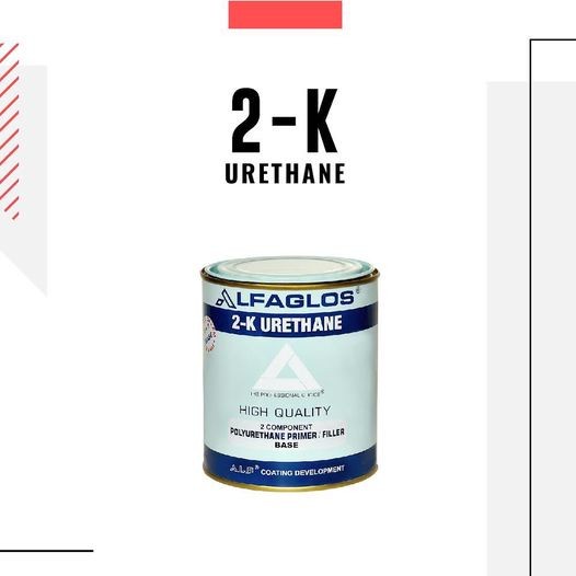 Alfaglos PU 2K Urethane Filler 250 gr Polyurethane Primer + Hardener