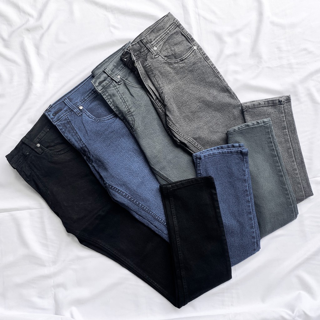 LONGPANT JEANS POLOS / CELANA PANJANG JEANS POLOS PRIA