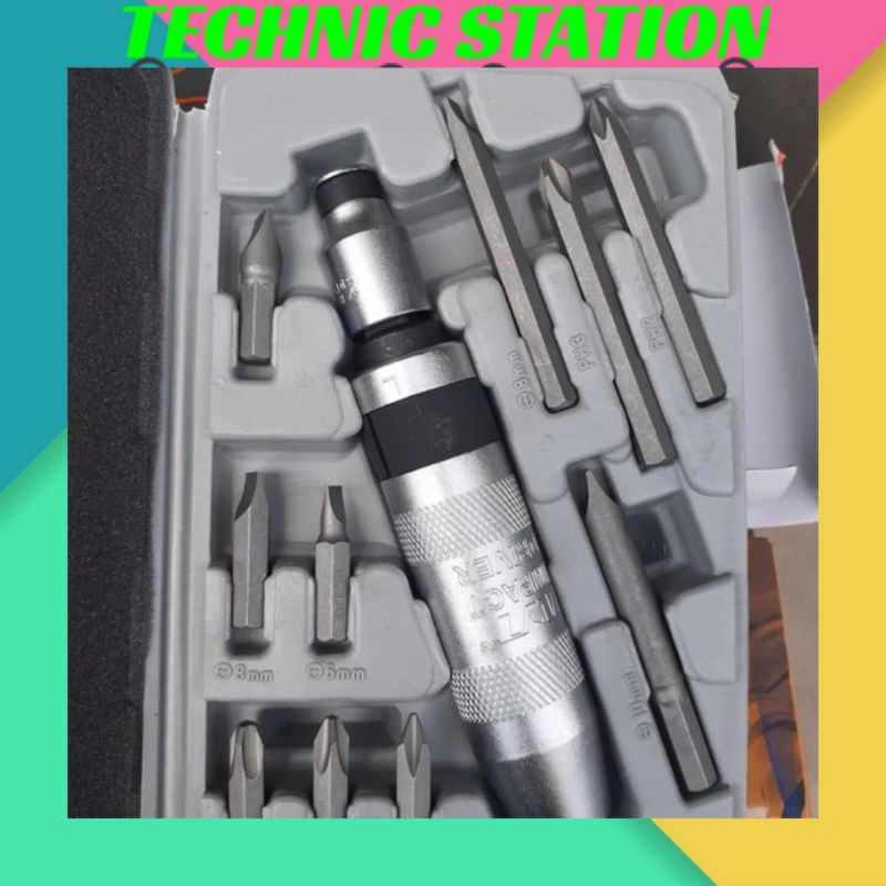 OBENG KETOK SET 11 PCS IWT impact drive set 11 pcs IWT bukan tekiro